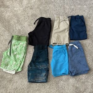 Boys Shorts Bundle of 7 Toddler Preschool Lot Size 4 & 5 Carters Cat Jack Etc.